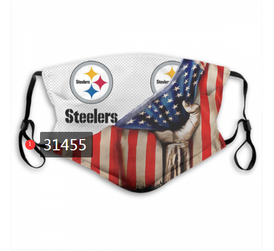 NFL 2020 Pittsburgh Steelers 131 Dust mask with filter->nfl dust mask->Sports Accessory